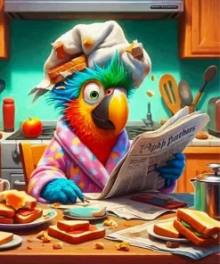 Funny Parrot Diamond Painting