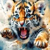 Furious Tiger Art Diamond Painting