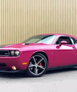 Fushia Car Art Diamond Painting