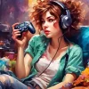 Gamer Girl Art Diamond Painting