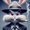 Gangster Bunny Smoking Diamond Painting