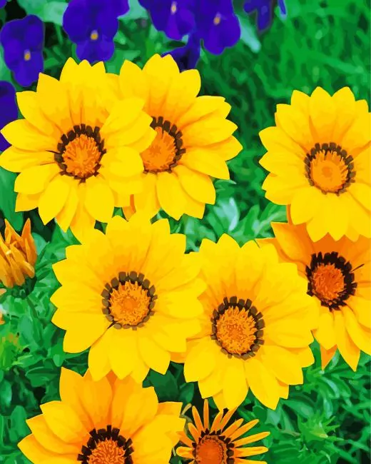 gazania big kiss yellow art Diamond Paintings Gazania Big Kiss Yellow Art Diamond Painting