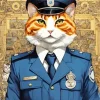 General Cat Art Diamond Painting