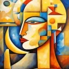 Geometric Art Face Diamond Painting