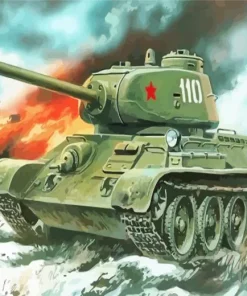 German Tank Art Diamond Painting