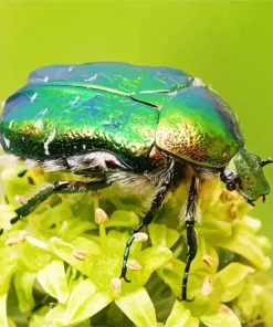 Green June Beetle Diamond Painting