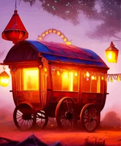 Gypsy Wagon Diamond Painting