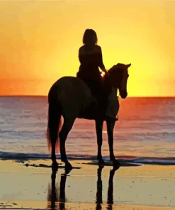 Horse Beach Diamond Painting