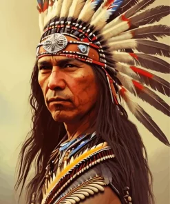 Indian Warrior Diamond Painting