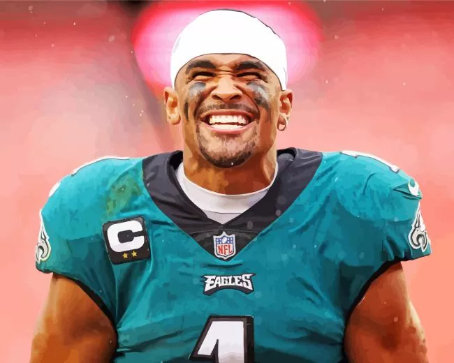 jalen hurts Diamond By Numbers Jalen Hurts Diamond Painting