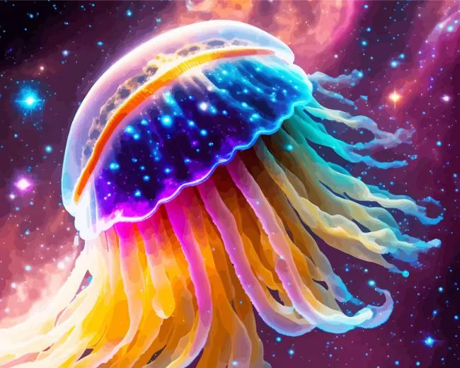 jellyfish galaxy Diamond Paints Jellyfish Galaxy Diamond Painting