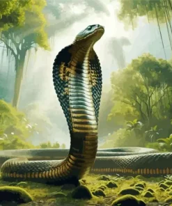 King Cobra Snake Diamond Painting