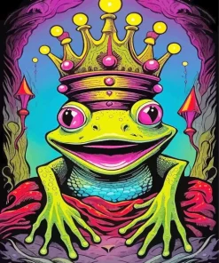 King Frog Diamond Painting