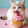Kitten Eating Cake Diamond Painting