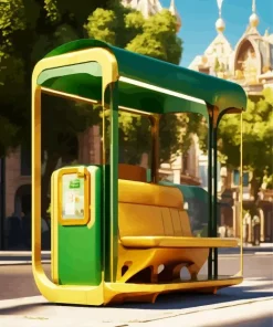 Korean Bus Stop Diamond Painting