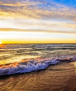 Lake Michigan Sunset Diamond Painting