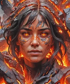 Lava Face Diamond Painting