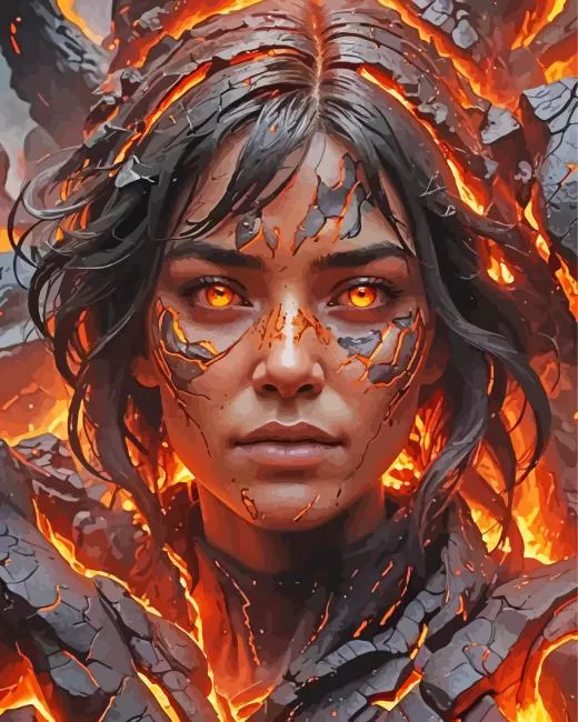 lava face Diamond Paintings Lava Face Diamond Painting
