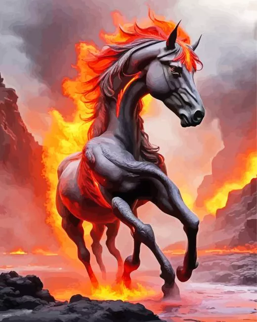 lava horse Diamond Paintings Lava Horse Diamond Painting