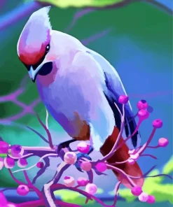 Lavender Bird Diamond Painting
