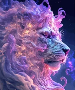 Lion Galaxy Diamond Painting