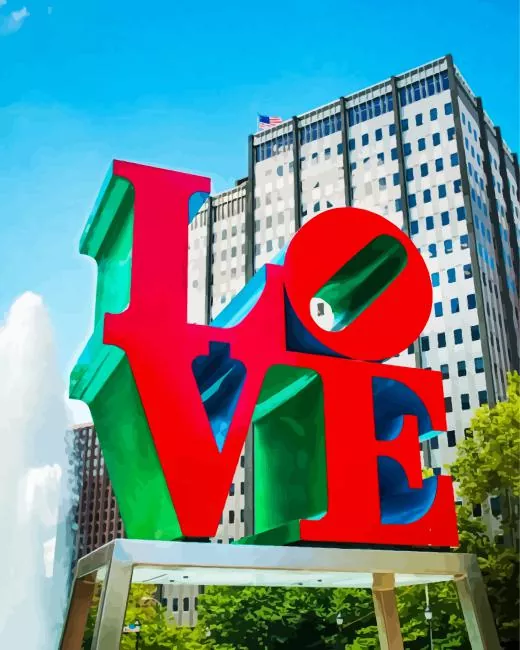 love statue philadelphia Diamond Dotz Love Statue Philadelphia Diamond Painting