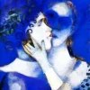 Lovers In Blue Chagall Diamond Painting