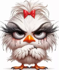 Mad Funny Bird Diamond Painting