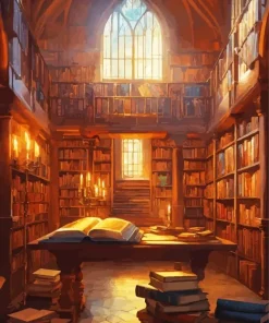 Magic Library Diamond Painting