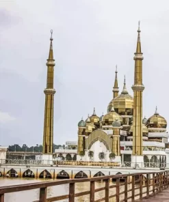 Malaysia Crystal Mosque Diamond Painting