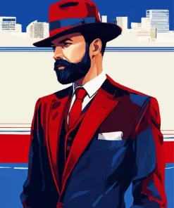 Man With A Hat Diamond Painting