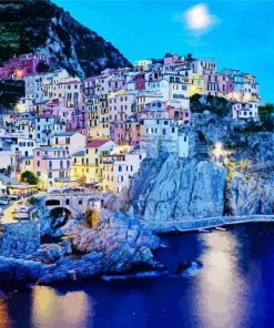 Manarola By Night Diamond Painting