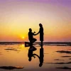 Marriage Proposal Silhouette Diamond Painting
