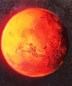 Mars Planet Diamond Painting