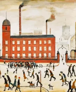 Mill Scene By Is Lowry Diamond Painting