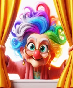Old Lady Art Diamond Painting