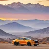 Orange Mustang Car Diamond Painting