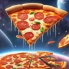 Pizza Space Art Diamond Painting