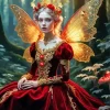 Princess Fairy Red Diamond Painting