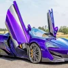 Purple Mclaren Car Diamond Painting