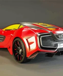 Red Laraki Car Diamond Painting