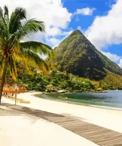 Saint Lucia In The Caribbean Diamond Painting