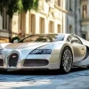 Silver Bugatti Veyron Diamond Painting