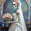 Skull Bride Diamond Painting