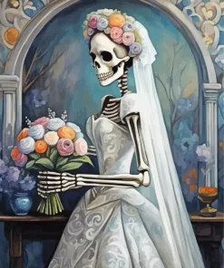 Skull Bride Diamond Painting