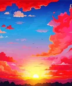 Sunset Clouds Diamond Painting