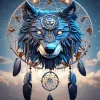 Wolf Dream Catcher Diamond Painting