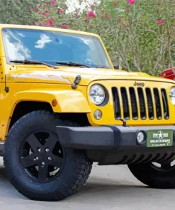 Yellow Jeep Wrangler Diamond Painting