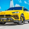 Yellow Lamborghini Truck Diamond Painting