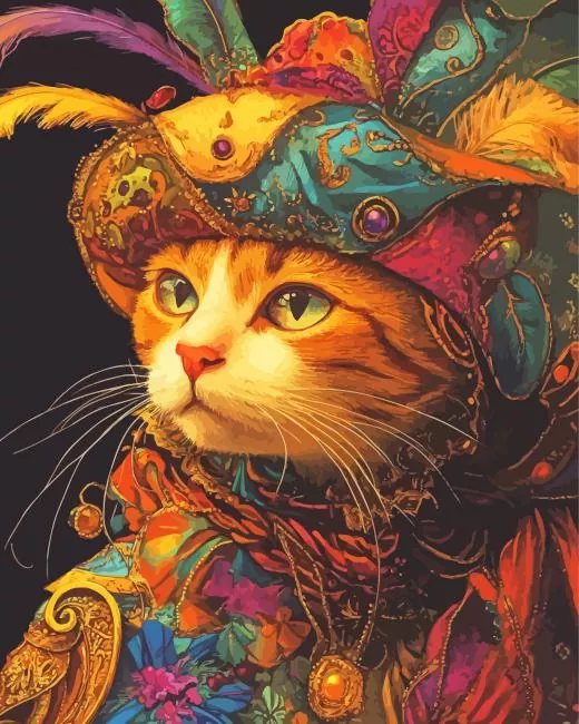 Arabian Prince Cat Diamond Paintings Arabian Prince Cat Diamond Painting